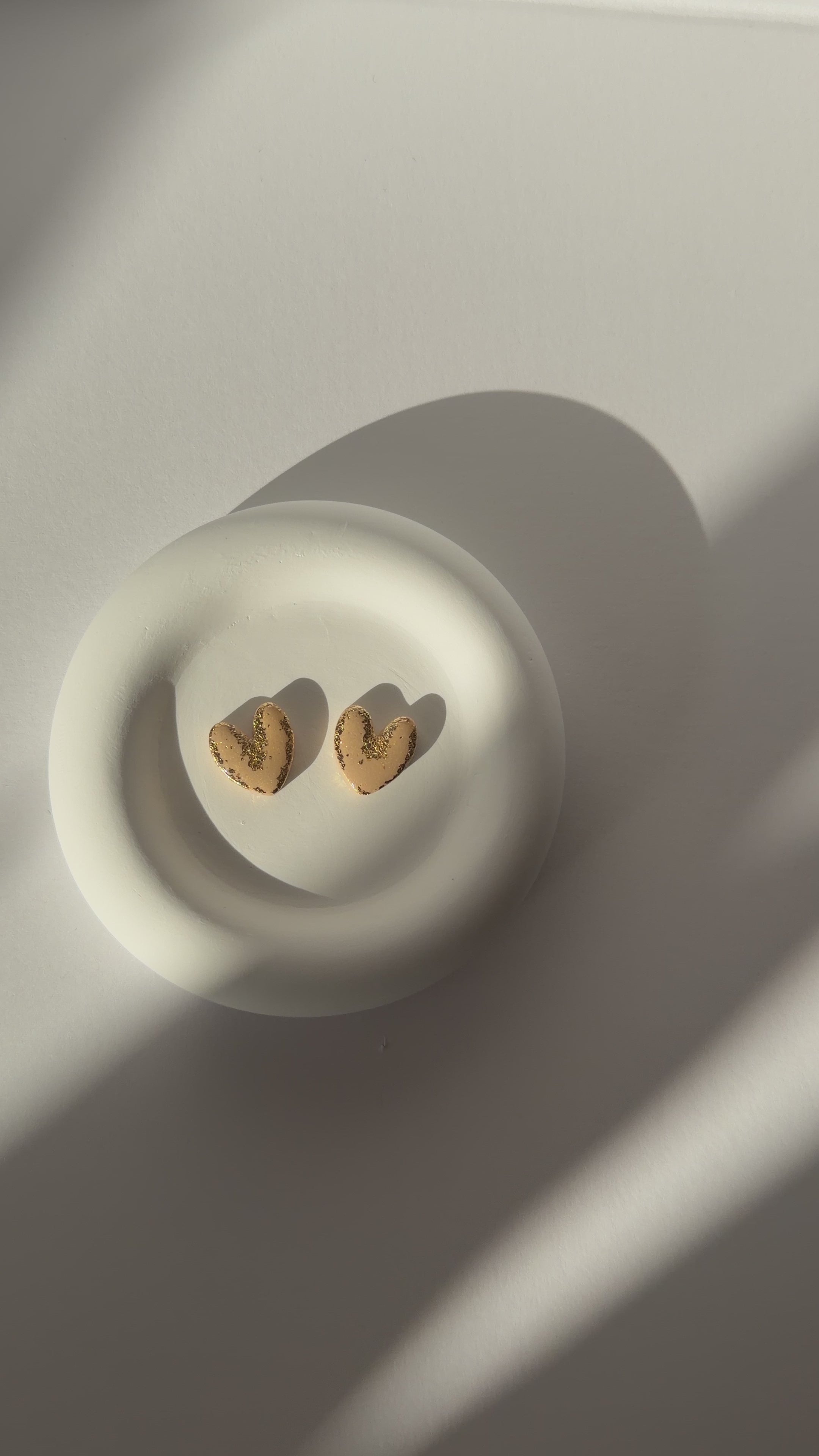 Kolczyki Latte Hearts