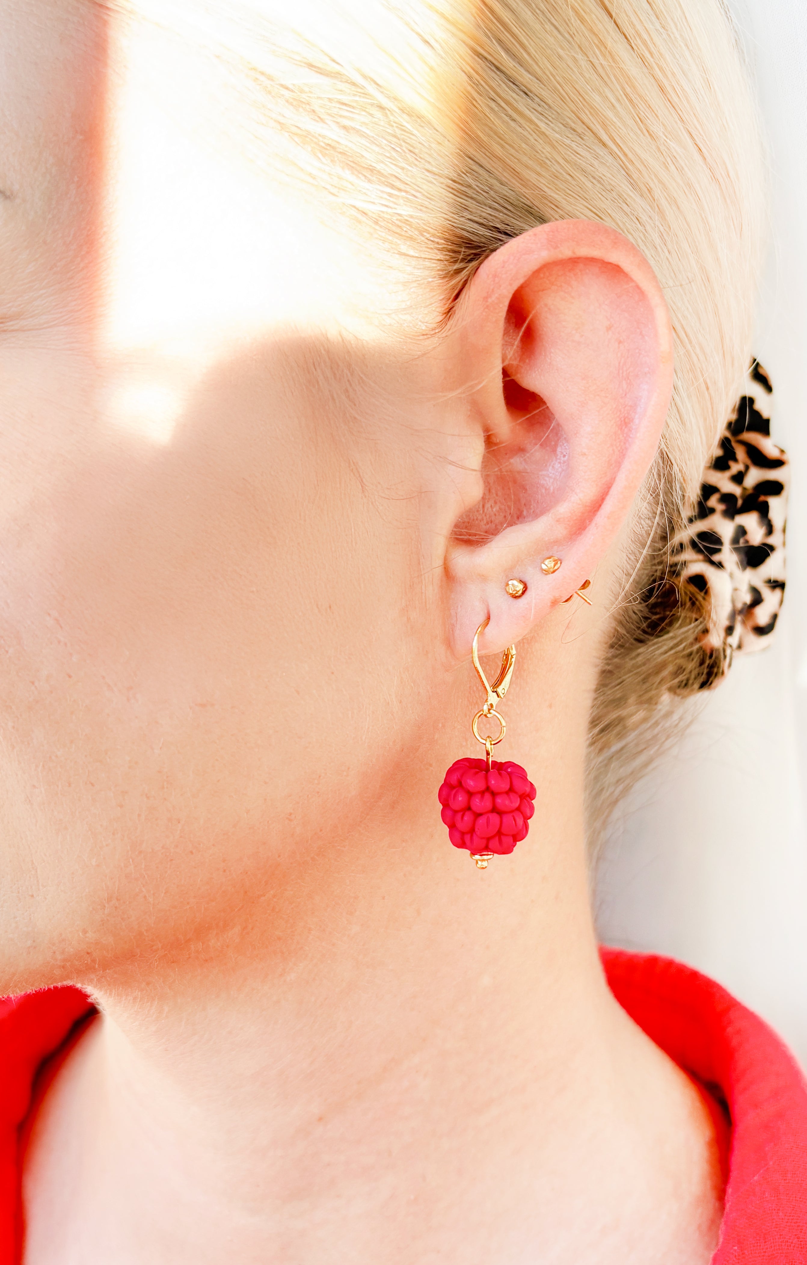Kolczyki Raspberry Kiss