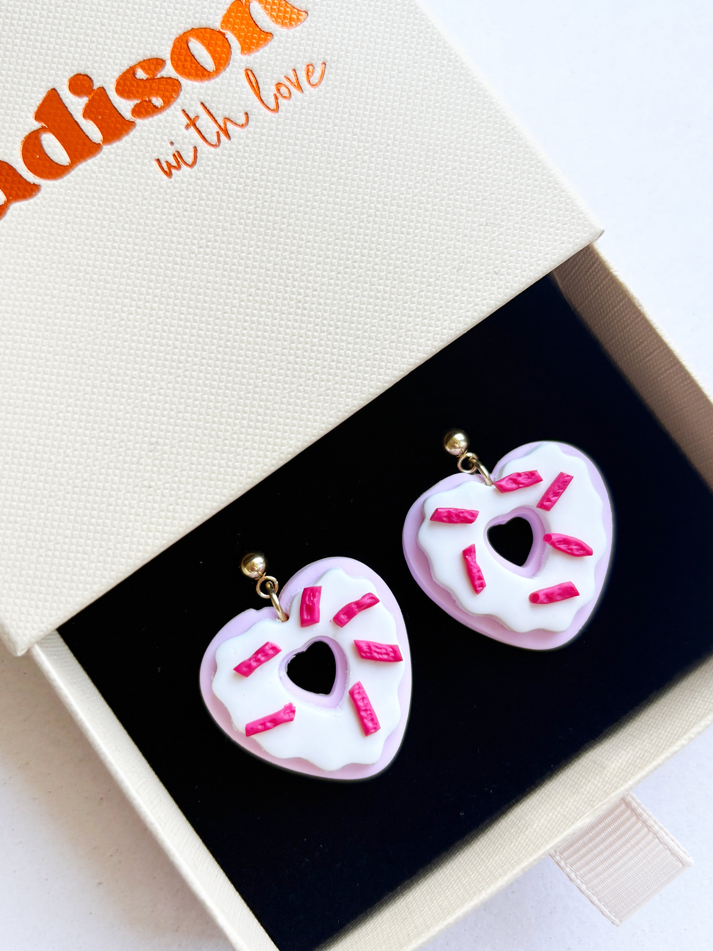 Kolczyki Donut Hearts