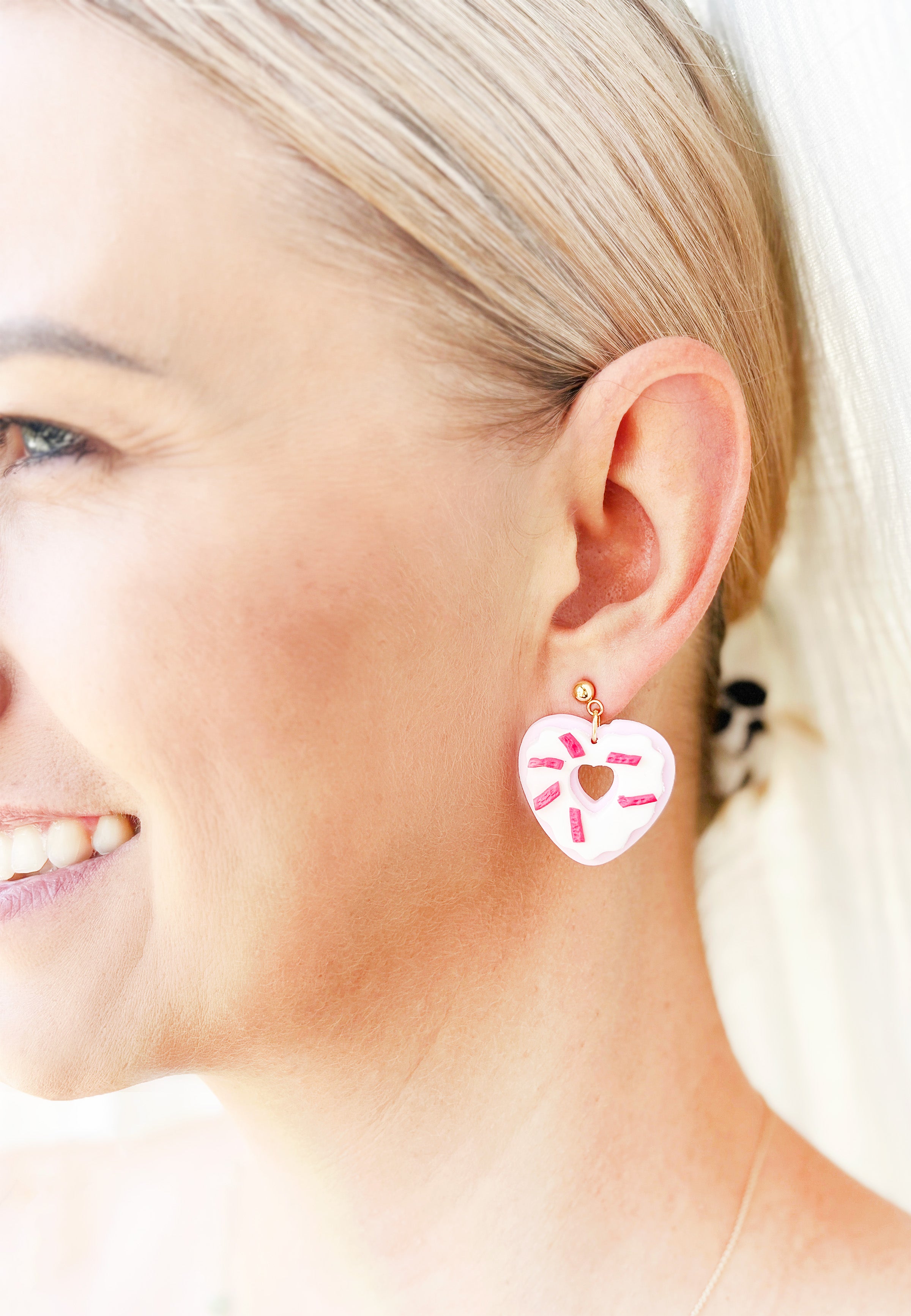 Kolczyki Donut Hearts