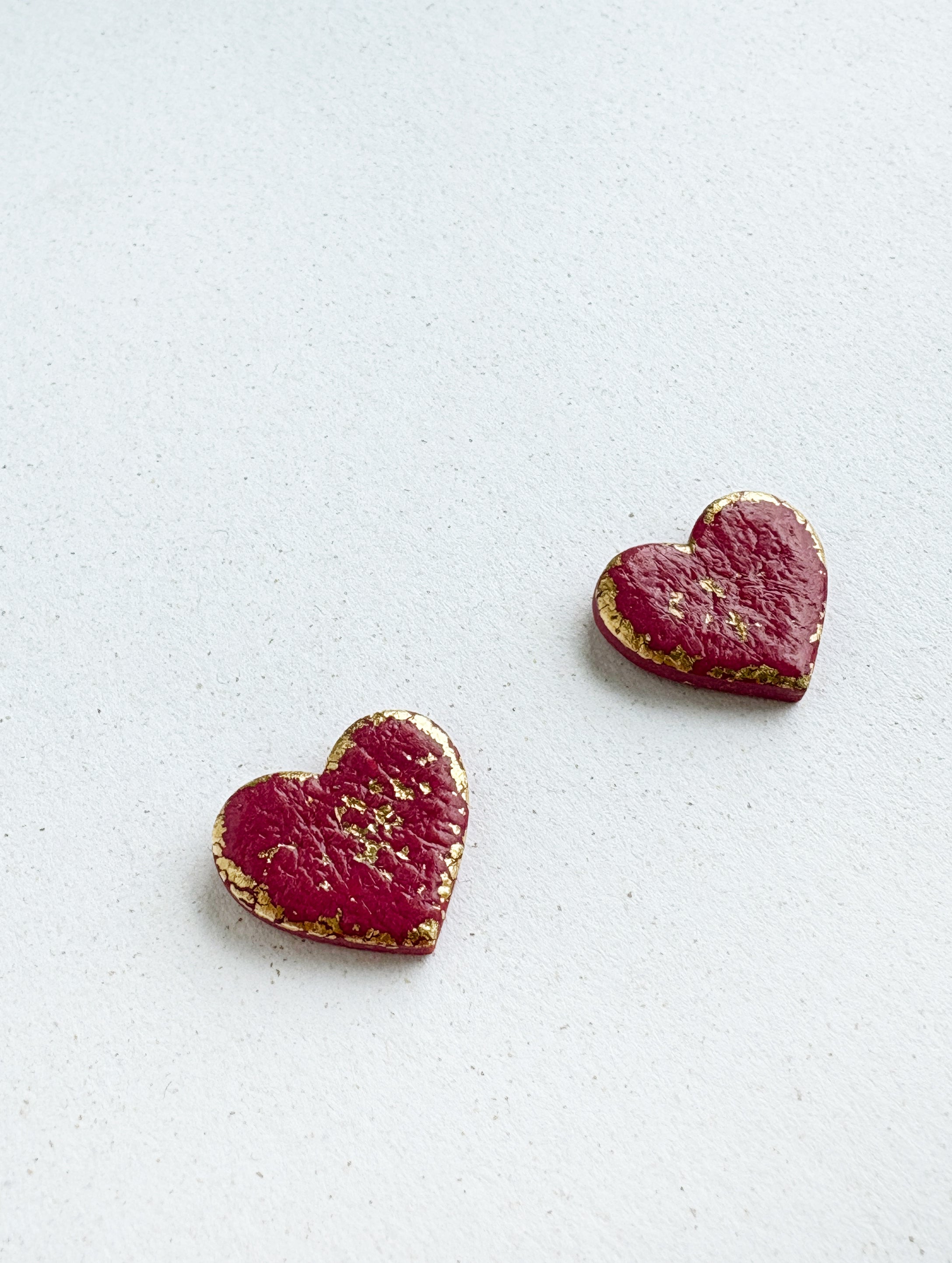 Kolczyki Heart Berry Gloss